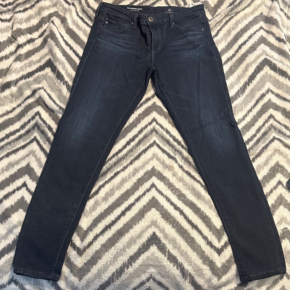 Ag Adriano Goldschmied Slim Skinny Jeans in Dark Indigo